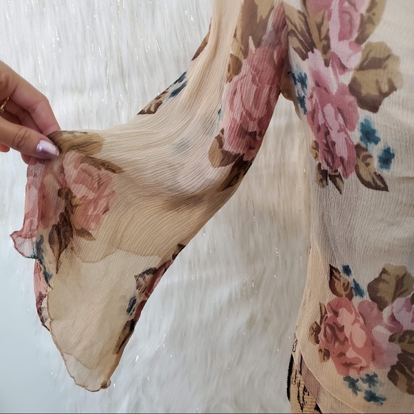 The Limited SILK floral blouse - Picture 4 of 8